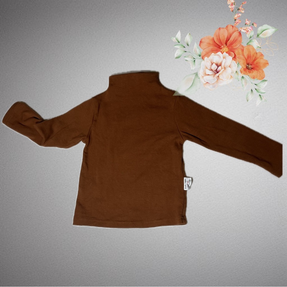 Babies Orange Turtle Neck Top
